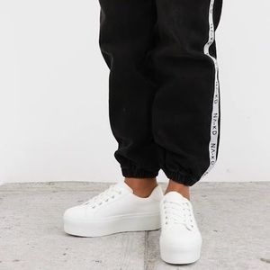 White Platform Sneakers